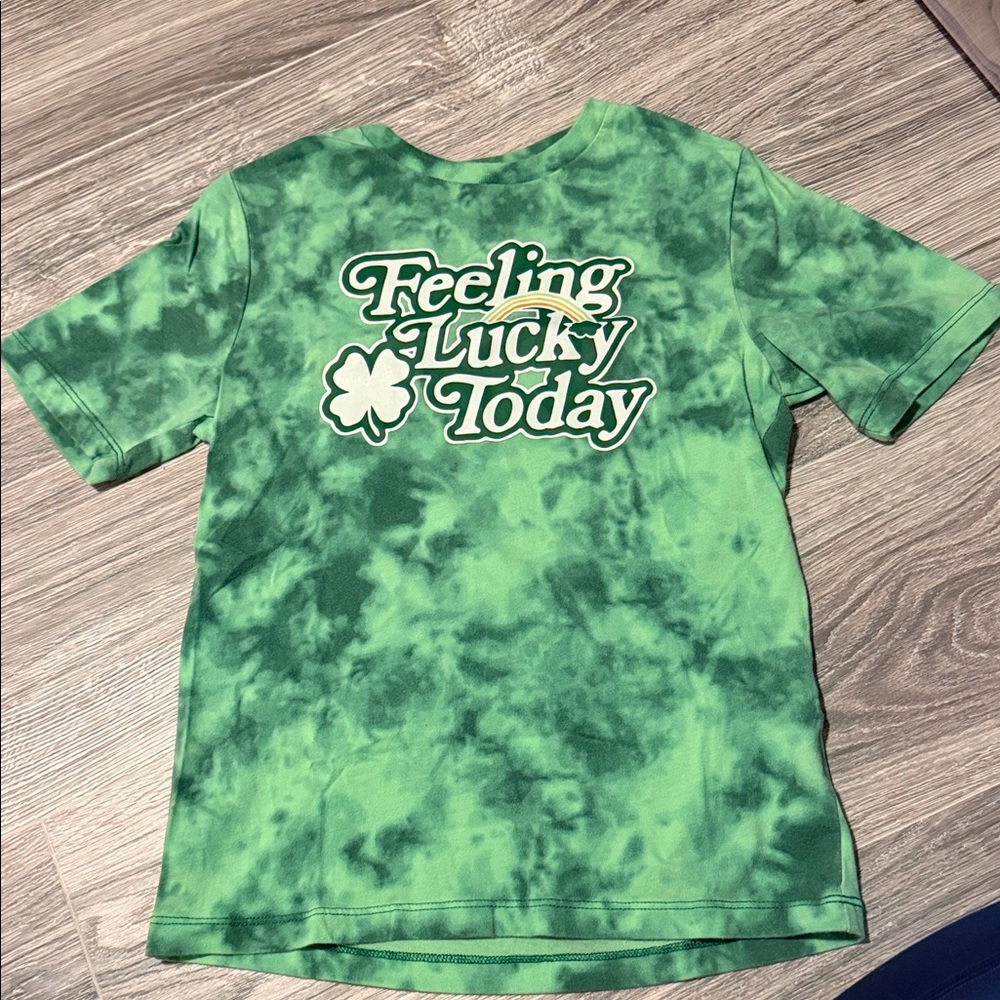 Wonder Nation Green Tie-Dye Kids Tee